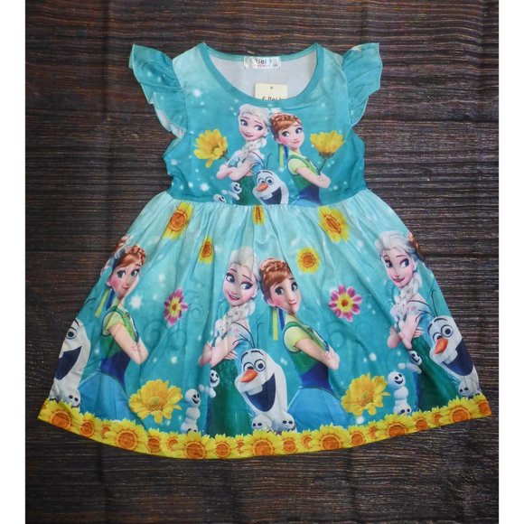 Other - Boutique Frozen Elsa Ana Olaf Girls Dress